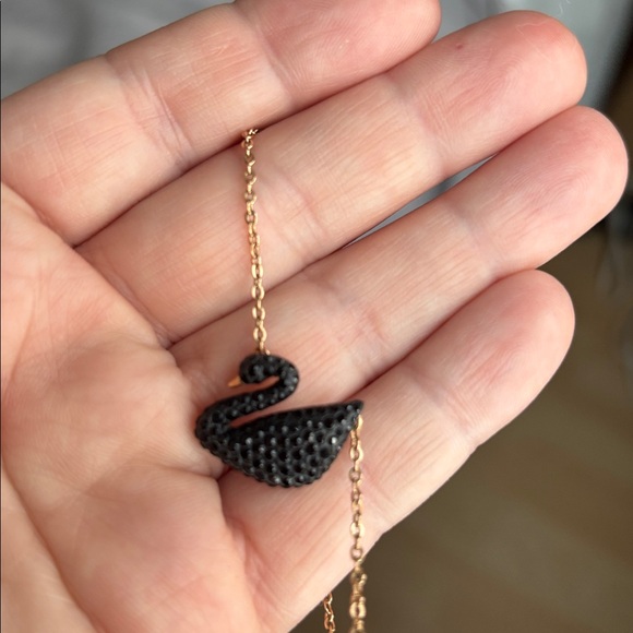 Swarovski rose gold black swan - Picture 5 of 6